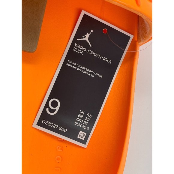 Nike Air Jordan Nola Slide Women's Size 9 Bright Citrus CZ8027-800 NEW - Picture 6 of 7